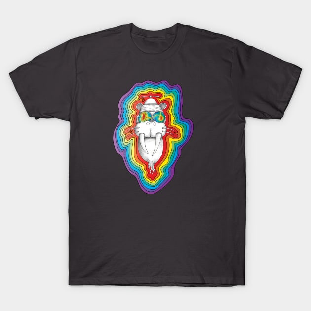 Walrus Monkey God [Hippie Daze] T-Shirt by strangemenagerie